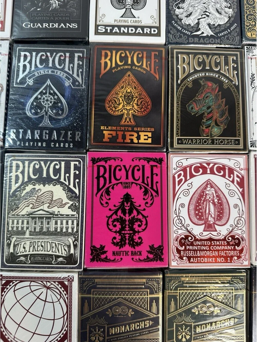 44 Playing Card Decks Lot: Bicycle, Theory11, Hoyle & More — Brand New Sealed